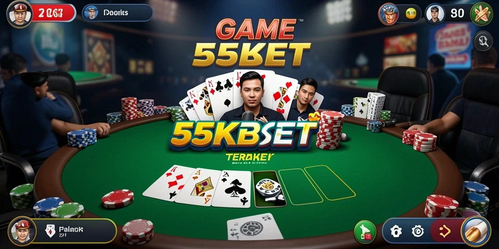 Screenshot gameplay poker yang menampilkan suasana permainan yang mendebarkan.