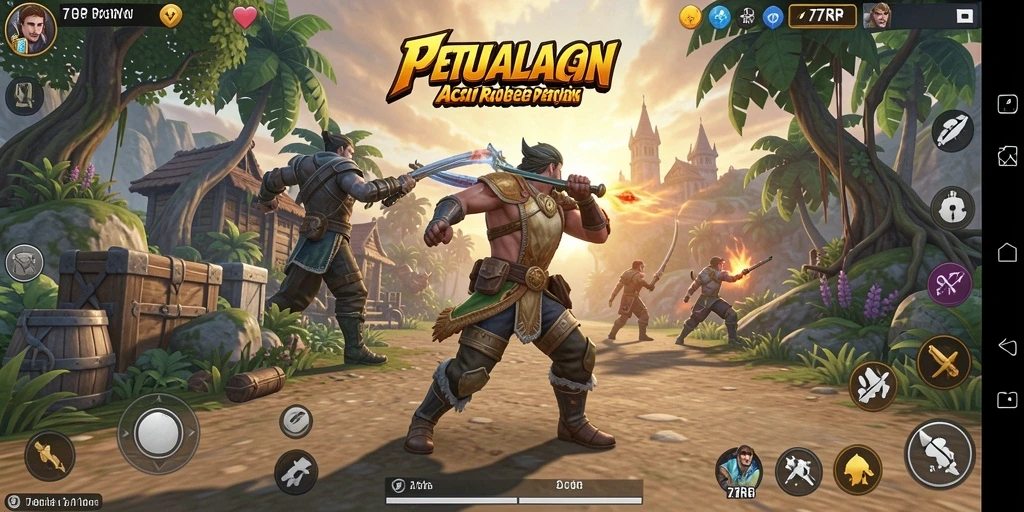 Tampilan gameplay 77RP yang mendebarkan dan penuh aksi.
