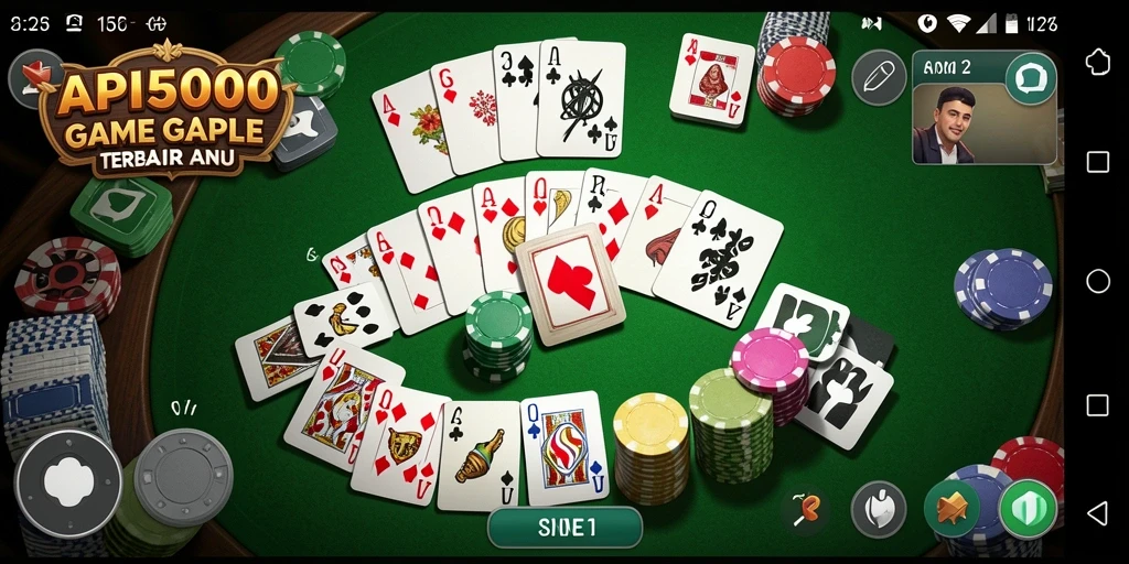 Screenshot gameplay API5000 menampilkan serunya permainan Gaple.