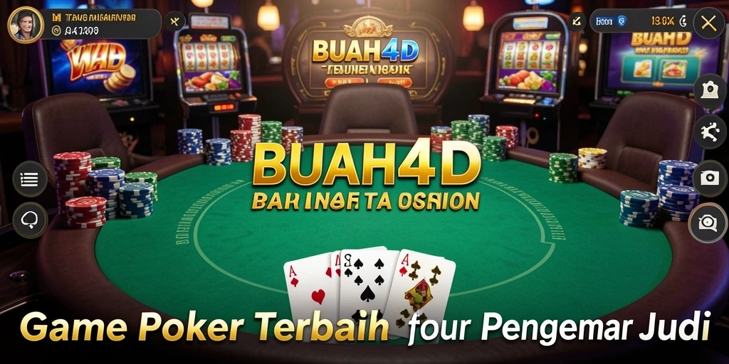 Tampilan gameplay BUAH4D yang menarik dan interaktif dalam permainan Poker.