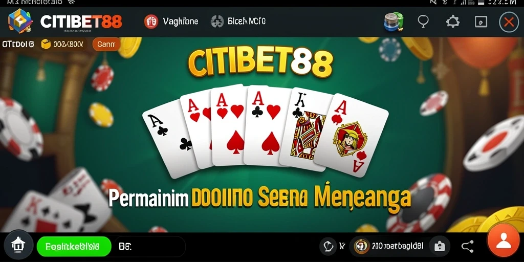 Tampilan menarik dari gameplay Domino di CITIBET88.