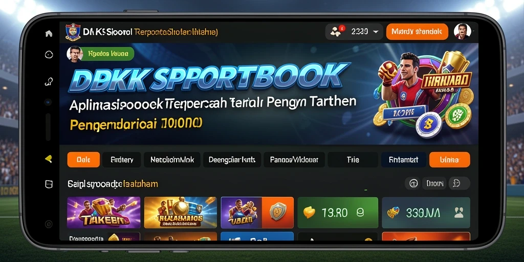 Screenshot DKK menampilkan tampilan antarmuka taruhan olahraga.