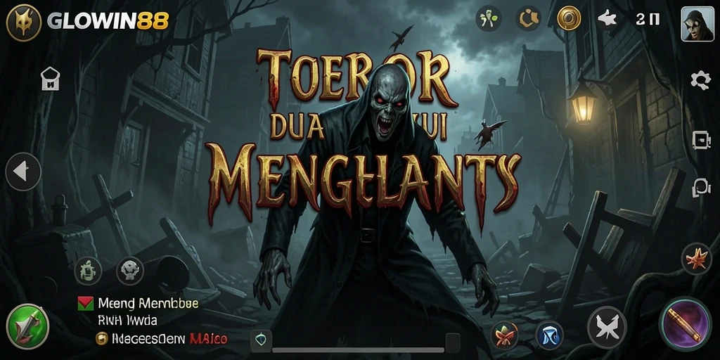 Tangkapan layar GLOWIN88 menampilkan gameplay horor yang menegangkan.