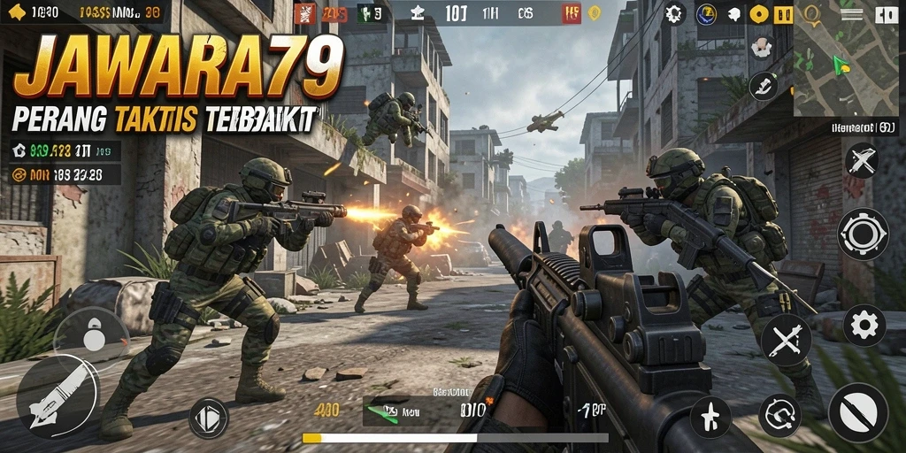 Tangkapan layar dari gameplay JAWARA79 yang intens dan mendebarkan.
