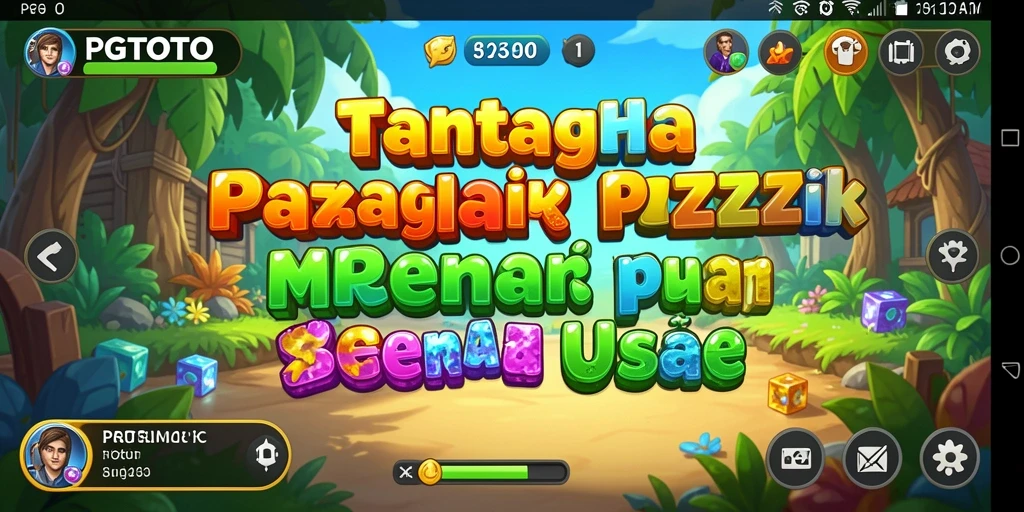 Screenshot PGTOTO menampilkan gameplay penuh tantangan Puzzle.