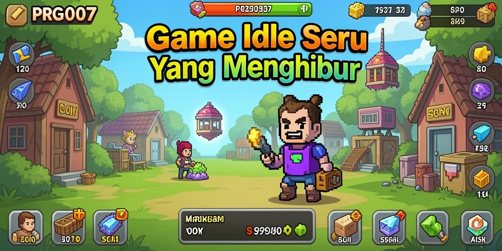 Tampilan screenshot gameplay menarik dari PRG007 yang penuh warna.