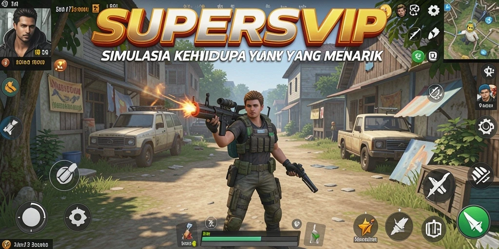 Tampilan menarik dari gameplay SUPERSVIP yang menampilkan interaksi karakter.