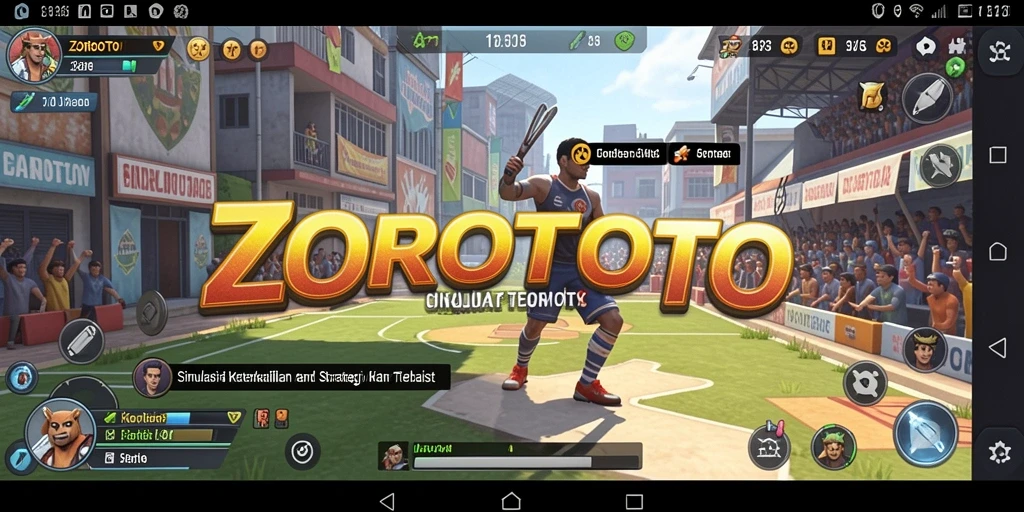 Tampilan menarik dari gameplay ZOROTOTO yang penuh strategi.